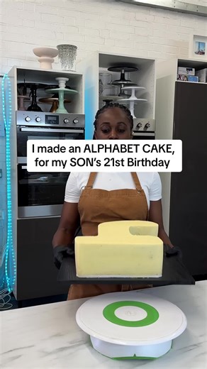 Stunning Alphabet Cake for a Memorable 21st Birthday