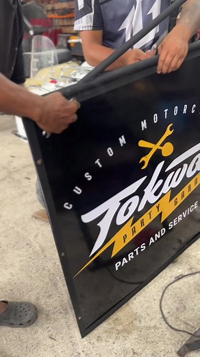 Signage is Up!This will help our valued clients locate our shop easier.To god to be glory #tokwapartygarage #taguigcity #flagship | Tokwa Party Garage