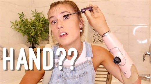 Amputee Tries Makeup with Prosthetics � You Have to See This GRWM!