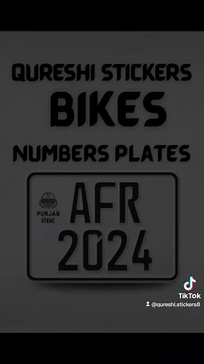 #plate #qureshisticker #emboosedplate | Qureshi stickering