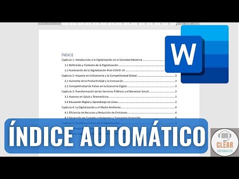 Cómo HACER un ÍNDICE AUTOMÁTICO en Microsoft WORD 2025 | Crear un Índice Actualizable | Tutorial