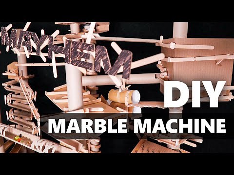 Epic Cardboard Marble Machine | DIY Cardboard Tube Marble Run