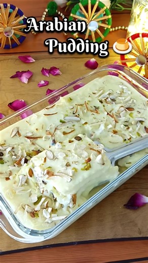Creamy Arabian Pudding | Easy & Quick Summer Dessert #shorts #arabianpudding #summerspecial #dessert