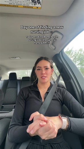 there’s a difference between home health nursing and home care nursing!? 😂 whatever it is, I’m for it #nursevlog #nursesoftiktok #homehealthnurse #nursingjobs #jobsearch
