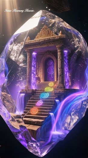 Crystal Galaxy Healing Temple | Chakra Light Therapy & Cosmic Energy Rebalance #shorts