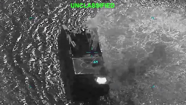 CENTCOM images show strikes on Iranian warships, including the Soleimani-class warship