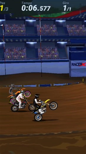 Mad skills motocross 3 #start and #quick #distancing in #supercross #race #madskillsmotocross3