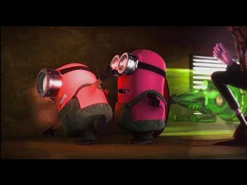 🍌😂MINIONS - KEVIN shaking STUART to make him a GLOW STICK (Sponsored by: Gamavision Csupo Effects)