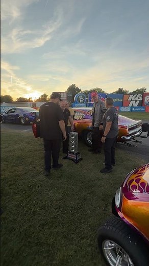 2025 Sox & Martin Hemi Challenge￼ winner Jason Line in the fish stick #nhra #mopar