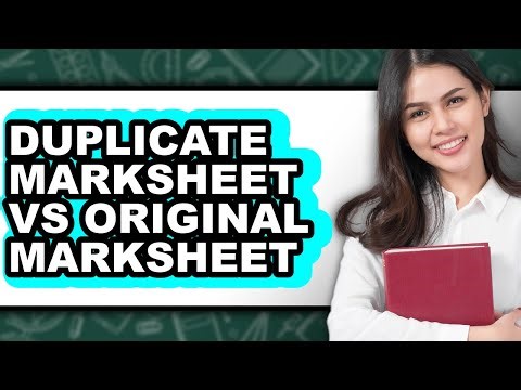 Duplicate Marksheet vs Original Marksheet - Comparison