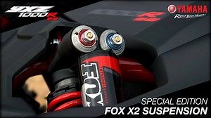 The 2017 Yamaha YXZ special edition pure sport side-by-side models feature industry first piggyback twin-wall FOX® 2.5 Podium X2 Shocks that bring a whole new level of suspension performance offering high- and low-speed compression damping adjustments, as well as high- and low-speed rebound, all conveniently mounted to the top of the shock body. http://yamaha.us/fSSxS | Yamaha Motor USA