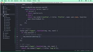 Adding a Log Out Route