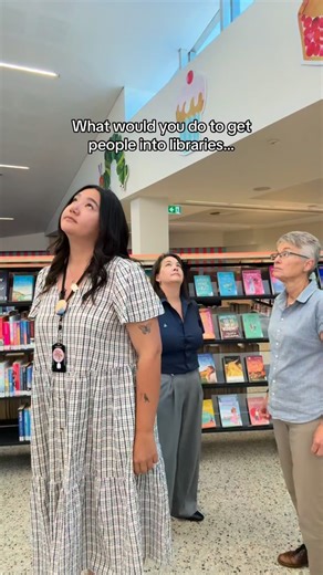 The lengths we would go to… Only one Denise was harmed in the making of this video. #marionlibraries #librariansofinstagram #librariesofinstagram #bookstagram #booklover | City of Marion Libraries