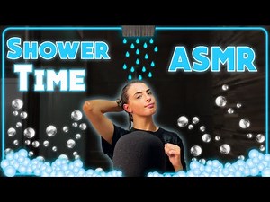 [ASMR] Shower Shampoo Hair Wash | Wet Clothes Sounds [For Sleep] 🚿