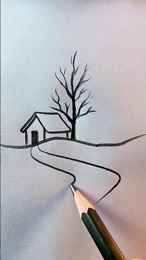 Beautiful Pencil Drawing ✏️ | Easy Drawing Ideas for Beginners | Relaxing Art Shorts 📝