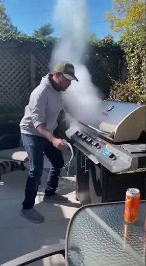 BBQ Grill EXPLODES Into Flames!