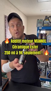 🔥 Additif moteur MANNOL Céramique Ester – 250 ml à 9€ seulement ! 🔥 💧 Additif céramique Ester haute performance de la marque MANOL, conçu pour réduire les frottements, prolonger la durée de vie du moteur et améliorer les performances globales 🚗💨 📦 Contenance : 250 ml 💸 Prix : 9€ seulement au lieu de 25-30€ ailleurs ! ✅ Réduction de l’usure moteur ✅ Diminution de la consommation d’huile ✅ Compatible essence & diesel ✅ Résultats visibles dès les premiers kilomètres 🚚 Livraison rapide parto
