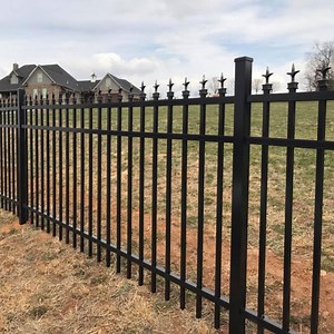 [Hot Item] New Design Wrought Iron Fence Panel and Gate Steel Metal Picket Ornamental Fence for Garden Fencing