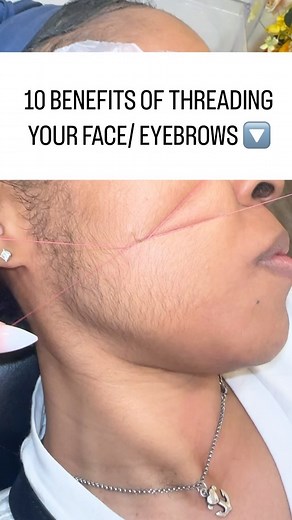 Nikki Amini | 10 BENEFITS OF THREADING YOUR BROWS/FACE 🧵 #BrowsByNikki 1.Precision: Threading allows for precise shaping of eyebrows and hair removal on... | Instagram