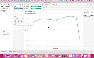 Tiny Tableau Tip:Dashed Line Chart