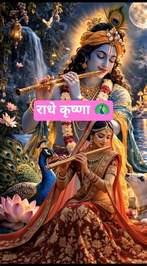 #राधा_कृष्ण #राधे_राधे 🦚♥️🥰