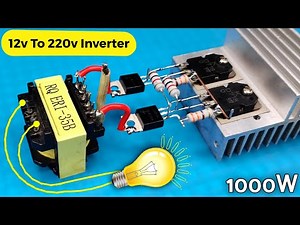 12v to 220v Powerful inverter , sine wave , using D718 Transistor