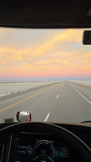 Lonely Highway Sunset | Utah Road Relaxing Drive USA #shorts