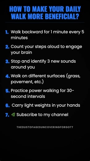 How to make your daily walk more beneficial? #ad (Verify Info)