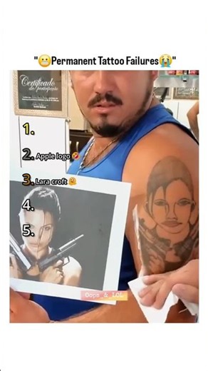 Permanent Tattoo Failures 🤣 #viral #shorts #shortvideo #trending #reels #youtubeshorts #funny#tattoo