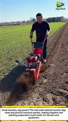 Mini Walk-Behind Trencher | Powerful Portable Trench Digging Machine