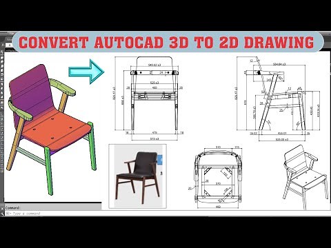 Xuất bản vẽ 3d sang 2d trong autocad, Convert autocad 3d to 2d drawing by Solprof command