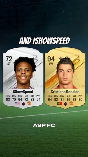 I added Prime Cristiano Ronaldo and iShowSpeed to the same team on FC 24!