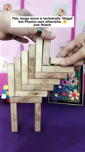 Jenga Challenge | Center of mass| Balance Activity #jengachallenge #shorts #viral