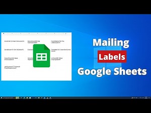 How To Print Mailing Labels From Google Sheets
