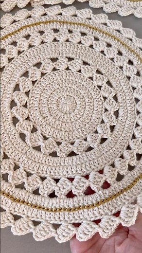 Clica no texto acima ⬆️ Sousplat em croche facil e econômico #crochet