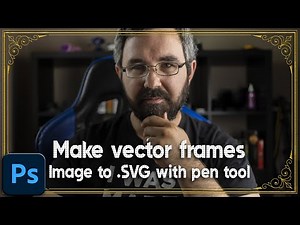 Make vector art in Photoshop trace an image to SVG!