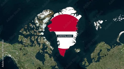 Greenland Map Animation | Arctic Region Geography Motion Graphic