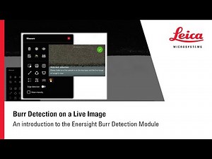 Burr Detection on a Live Image: An introduction to the Enersight Burr Detection Module