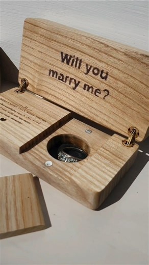 Unique Proposal Ring Box with a Hidden Question #proposalringbox