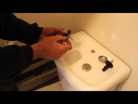 D Shape Toilet Seat. How to attach top fittings.