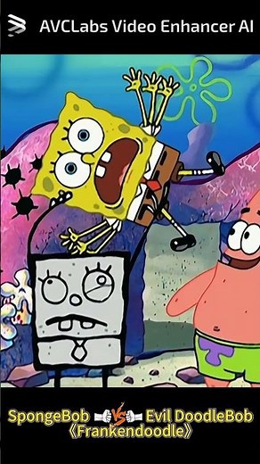 SpongeBob vs Evil DoodleBob?! 🖊️💥#4k #shorts