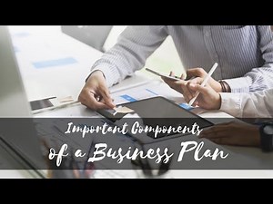 Important Components of a Business Plan
