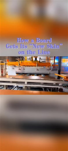 Double satisfaction for neat freaks and gearheads! This line is SO smooth! ⚙️ Guess how many seconds for a board to go through? #ProductionLine #Automation #LaminatingProcess #Manufacturing #IndustrialASMR