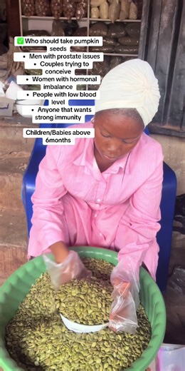 🎃 What pumpkin / pumpkin seeds do for children Pumpkin seeds are very nutritious for kids when given in small quantity. ✅ Benefits for children \t•\t✔ Helps brain development (rich in magnesium & zinc) \t•\t✔ Supports strong bones & teeth \t•\t✔ Helps with immunity \t•\t✔ Good for weight gain in underweight children \t•\t✔ Helps with worms in the stomach (traditional use) \t•\t✔ Gives energy & strength \t•\t✔ Supports healthy growth ✅ How to give pumpkin to children \t•\tBlend into powder and a