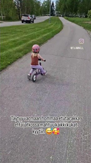 Pyöräily & Potkupyöräily | Harjoittelua tyttären kanssa.