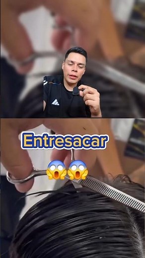 How to use thinning shears 😱💈🔥 #barbershop #professional #barber #hairmaster