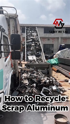 Industrial Hammer Crusher Crushing Scrap Aluminum Castings & Profiles
