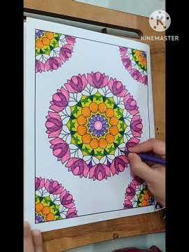 Mandala coloring A path to mindfulness #meditativemandalaart