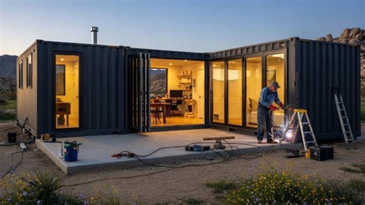 不买房不贷款，他用2万美元把废旧集装箱变成温馨的家