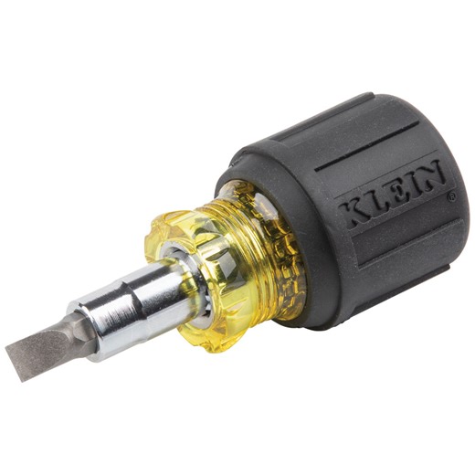 Multi-Bit Screwdriver/Nut Driver, 6-in-1, Stubby, Ph, Sl Bits - 32561 | Klein Tools